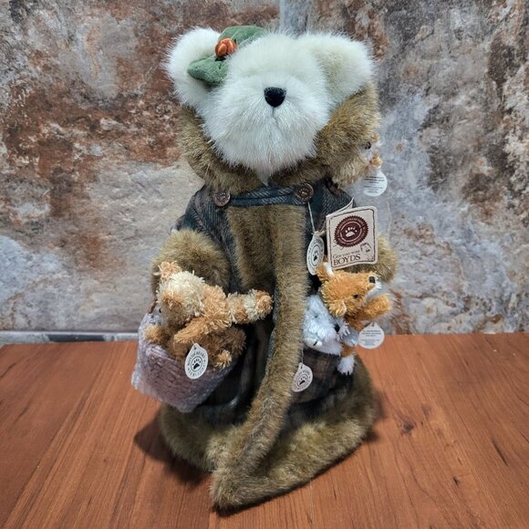 Vintage Boyds Bear Exclusive Edition Fern Woodsbeary with Pippen Alvin Timothy T - Picture 3 of 16
